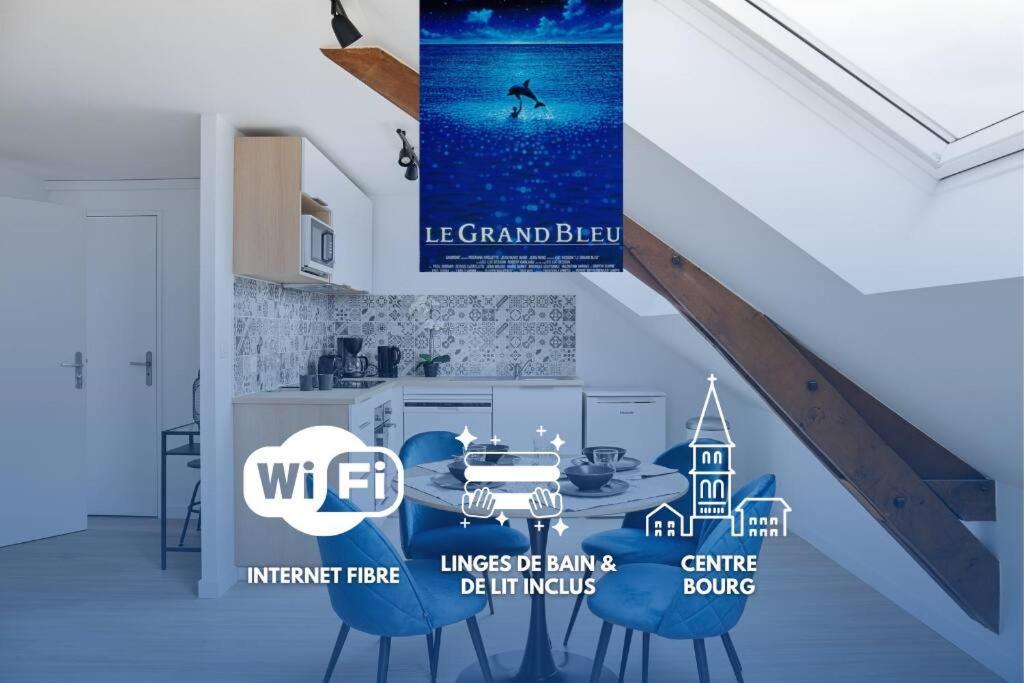 Le Grand Bleu - Wifi Fibre/Linge/Acces Cour Apartment Vallons-de-l'Erdre Exterior foto